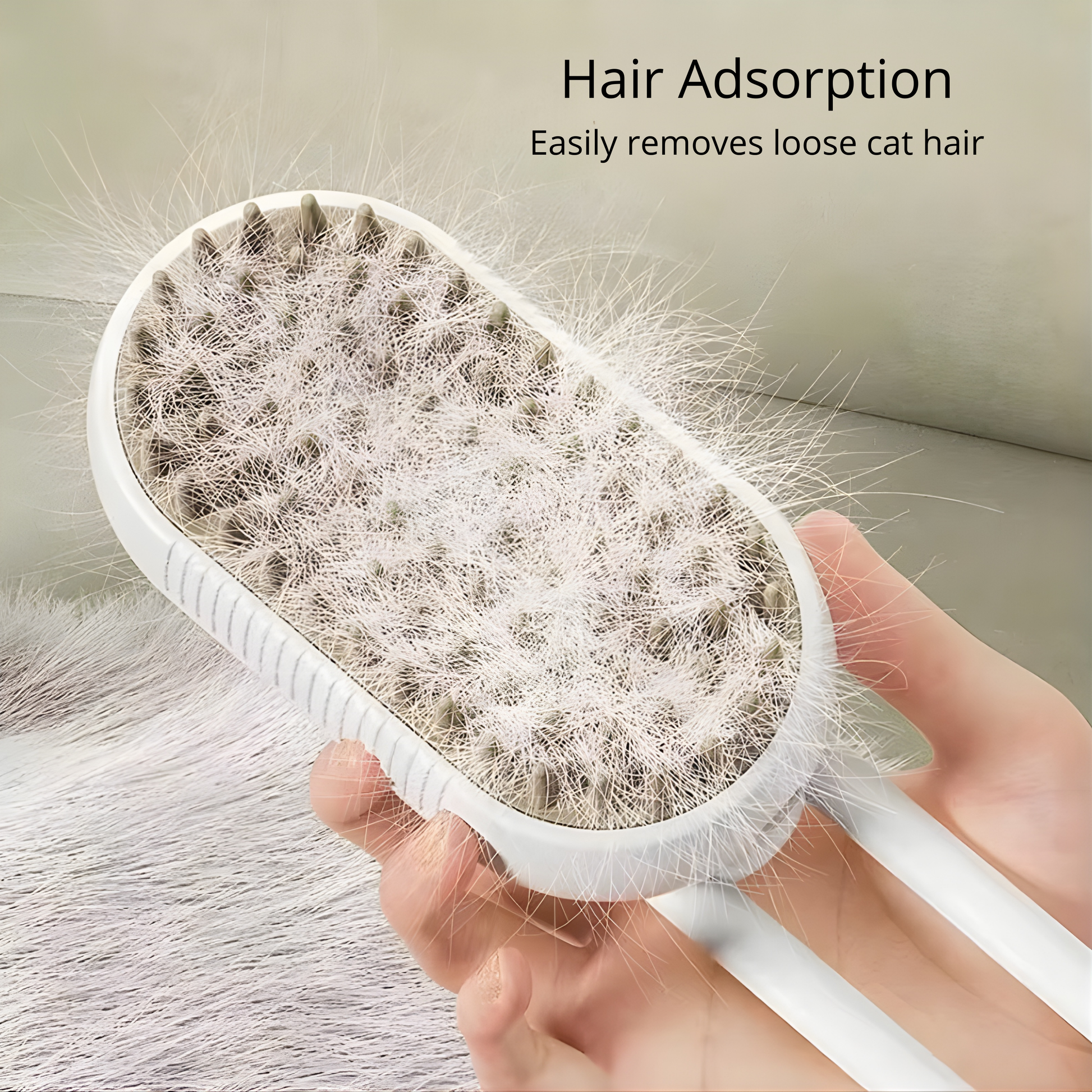 Spray bottle and cat comb set for efficient pet grooming and maintenance